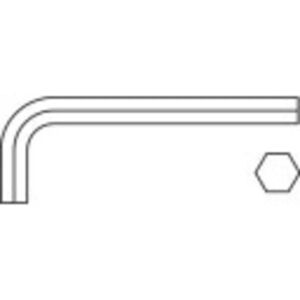 112845 Innen-Sechskant Winkelschraubendreher 0.7 mm din 911 - Toolcraft