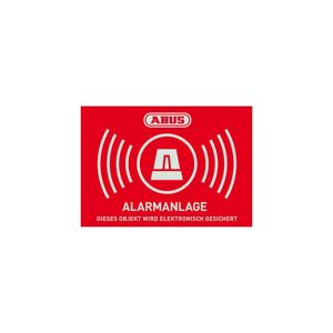 Abus AU1422 Warn-Aufkleber Alarm 148x105 mm Tür Fenster Alarmanlage
