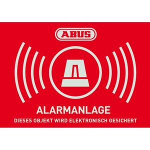 Abus AU1423 Warn-Aufkleber Alarm 74x52,5 mm Tür Fenster Alarmanlage