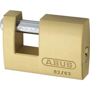 Abus 82/63 Vorhangschloss Monoblock aus massivem Messing gleichschließend