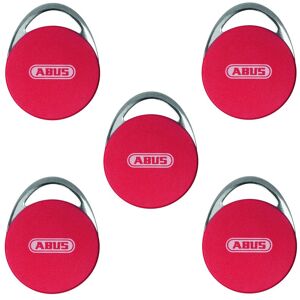 Abus WLX Mifare Desfire Transponder EV1 Chip 5 Set wAppLoxx RFID 5 x rot