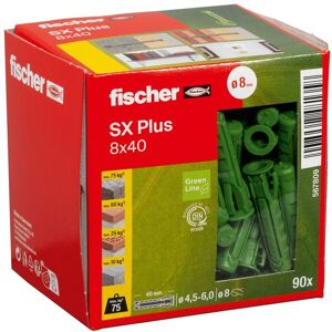 fischerwerke fischer Spreizdübel SX Plus Green 8 x 40, 90 Stück