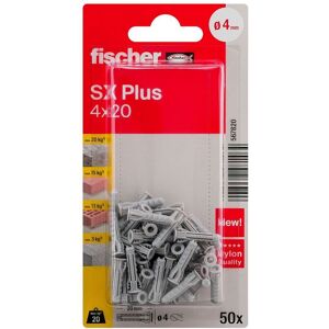 fischerwerke fischer Spreizdübel SX Plus 4 x 20 K, 50 Stück