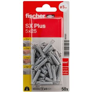 fischerwerke fischer Spreizdübel SX Plus 5 x 25 K, 50 Stück