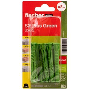 fischerwerke fischer Spreizdübel SX Plus Green 8 x 65 K, 10 Stück