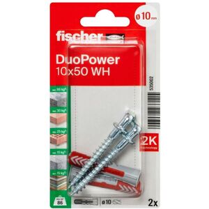 fischerwerke fischer Allzweckdübel DuoPower 10 x 50 WH, 2 Stück