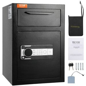 VEVOR 2,5 L Einwurftresor, Deposittresor mit Drop-Slot, elektronischem Codeschloss und 2 Notfallschlüsseln, 355 x 355 x 515 mm, Business Drop Slot Safe für Bargeld, zu Hause, Hotel, Büro usw.