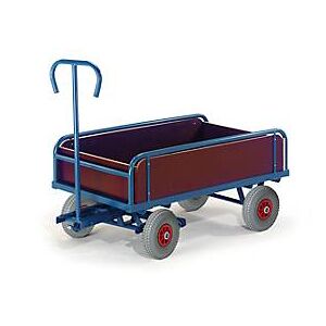 Rollcart Transportsysteme Handkarren mit Bordwänden, 2-Achser, 930 x 535 mm