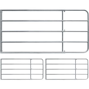 3x VOSS.farming Weidetor Weidezauntor, verzinkt, verstellbar 205 - 300 cm, 110 cm hoch