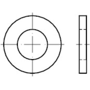 Sonstige Flache Scheiben Für Bolzen-Prd.Kl. A, Din 1440 Stahl Gal.Verz. 60 X 80 X 9mm