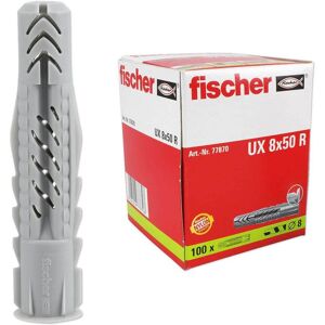 100 Stk. Fischer Universaldübel mit Rand UX 8 x 50 R - 77870