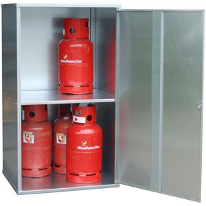 Bauer Gasflaschen-Depot GFD-G 1, verzinkt, 1 Tür, geschlossen für 10x 11 kg-Gasflaschen