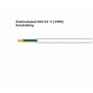 Energieleitung 4 x 1,5 mm², H05VV-F 4G1,5gr (YMM) -  100 m Bund