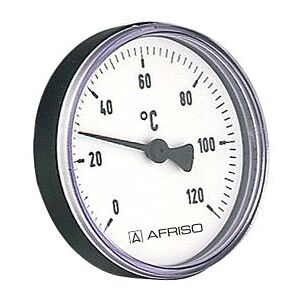 Afriso Bimetall Thermometer 0-120 Grad 63704  Gehäuse 63mm, Schaft 40mm, 1/2