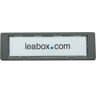 leabox Namensschild grau 75x22