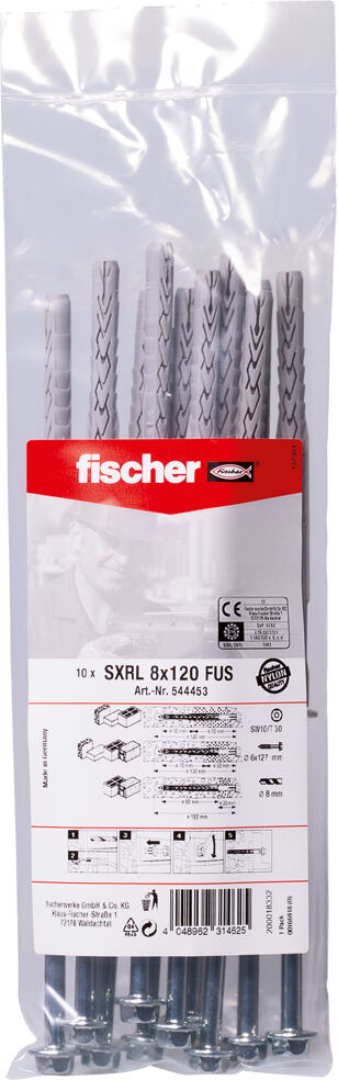 Fischer Langschaftdübel SXRL 8x120 FUS B (10) 544453