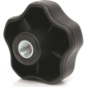 Rencol M12 female thermoplastic lobe knob (zinc insert)