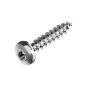 WASI Spunskrue 4,0x35mm  Rustfri A2, panhoved  Torx® 20 kærv med fuld gevind - (500 stk.)