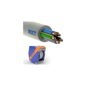 NKT Installationskabel, halogenfri 5G1,5 mm² NOIKLX90 lysegrå 300/500V, QADDY, udvendig dimension max. 11,0 mm - (450 meter)