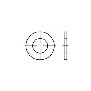 Underlægsskiver 2.7 mm 6 mm Stål 5000 stk TOOLCRAFT TO-6853614