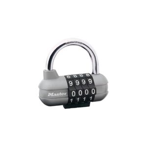 MASTER LOCK 1520EURD, Konventionelle hængelås, Kombinationslås, Master indtastet, Sort, Rustfrit stål, Metal, Hærdet stål