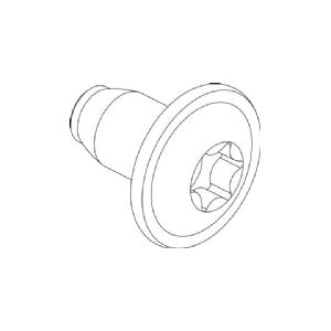 CUBIC Skrue, gevindformende, torx, flange, pakke med 500 stk.