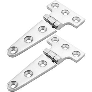 2 stk Heavy Duty T Hinge 316 Rustfrit Stål Marine Grade Støbehængsel Dørluge Hængsel Båd