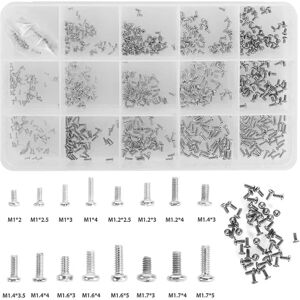 800 stk. Små skruer Sortimentssæt Tiny Screws Micro Screws Set