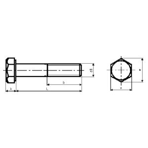 S+P M12 X 60 Mm Bolt, Din 931, A4