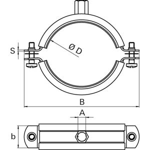 fischer Samontec Frs 72-80 Mm M8/m10 Rørbøjle