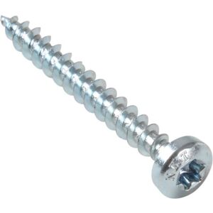 NKT Fasteners Nkt Spunskrue Med Panhoved, Elforzinket, 4,0 X 20 Mm, 200 Stk