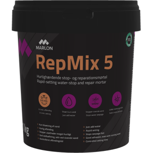 Marlon Repmix 5 Stop- Og Reparationsmørtel, 1 Kg