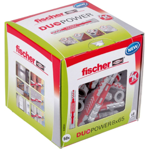 Fischer Duopower Tokomponentdybel, 8 X 65 Mm, 50 Stk.