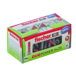 Fischer Duopower Tokomponentdybel, 6 X 30 Mm, 100 Stk.