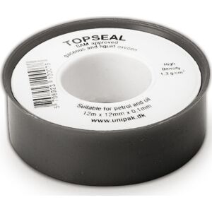 Unipak Gevindtape Topseal 12 M X 12 Mm X 0,1 Mm