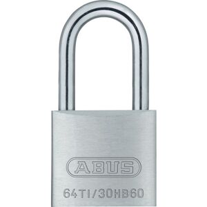 Abus Titalium Hængelås 64ti/30, Høj Bøjle 60 Mm, Ensluk. 6311