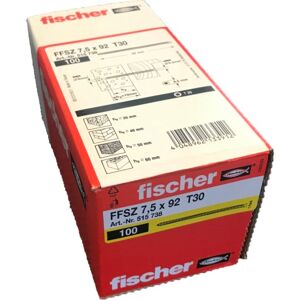 Fischer Montageskrue U/hoved 7,5 X 112 Mm, 100 Stk.