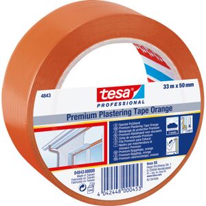 Tesa 6 Stk Byggetape, Orange, 50 Mm X 33 M