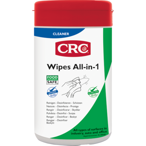 Crc Wipes Renseservietter All-In-1, Antibakterielle, 50 Stk.