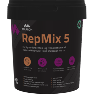 Marlon Repmix 5 Stop- Og Reparationsmørtel, 1 Kg