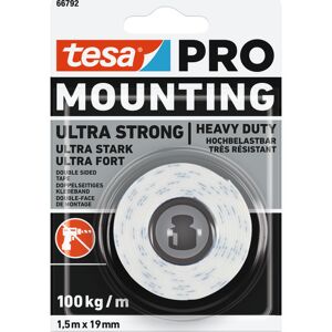 Tesa Monteringstape 66792 Pro 100 Kg, 19 Mm X 1,5 M