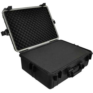 vidaXL hard-case transporttaske med skum 35 L sort