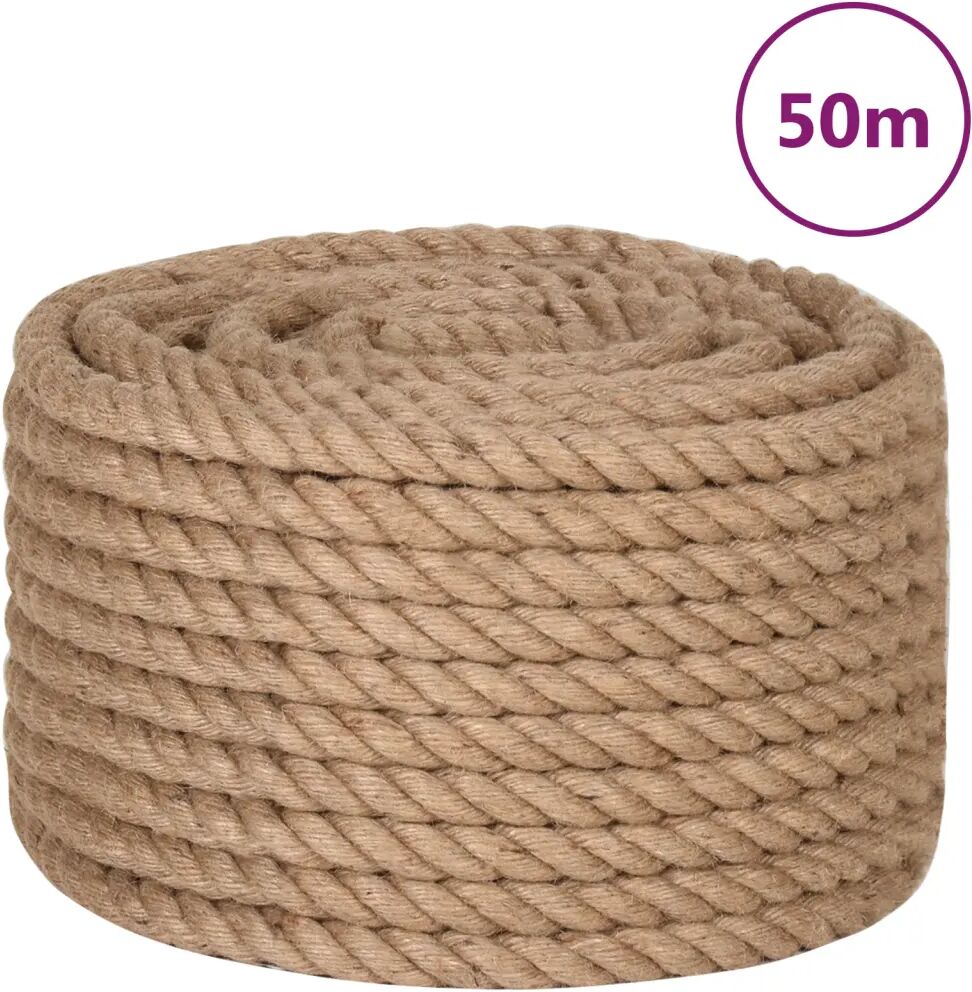 vidaXL reb 100 % jute 20 mm 50 m