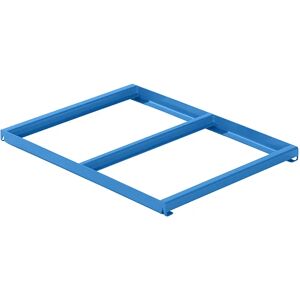 LISTA Bastidor fijo, A x P 890 x 1260 mm, carga por balda 800 kg, azul luminoso