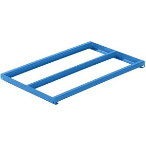 LISTA Bastidor fijo, A x P 1290 x 860 mm, carga por balda 1000 kg, azul luminoso