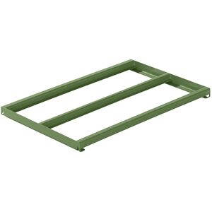 LISTA Bastidor fijo, A x P 1290 x 860 mm, carga por balda 1000 kg, verde reseda