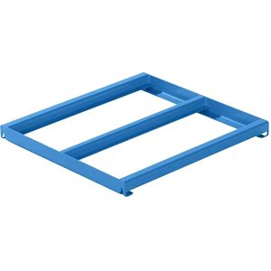 LISTA Bastidor fijo, A x P 1290 x 1260 mm, carga por balda 800 kg, azul luminoso