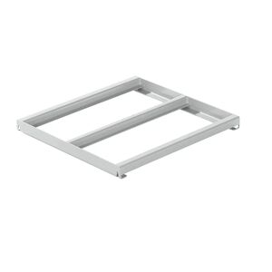 LISTA Bastidor fijo, A x P 1290 x 1260 mm, carga por balda 800 kg, gris luminoso