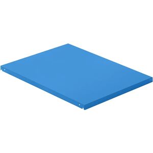 LISTA Balda superior de chapa de acero, A x P 890 x 1260 mm, carga por balda 100 kg, azul luminoso