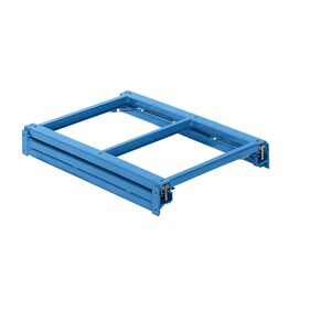 LISTA Bastidor extraíble, A x P 890 x 1260 mm, carga por balda 800 kg, 100 % extraíble, azul luminoso